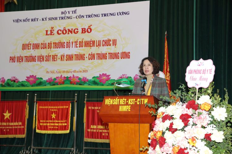 Bộ Y tế bổ nhiệm lại Phó Viện trưởng phụ trách chuyên môn Viện Sốt rét