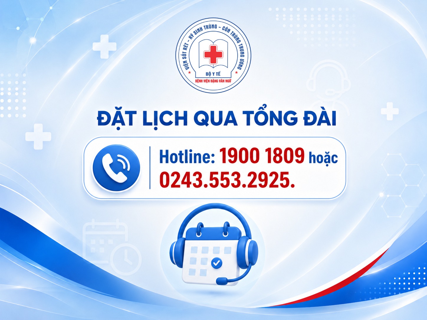 Đặt lịch qua tổng đài